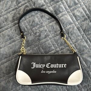 Juicy Couture Black and White Shoulder Bag